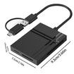 5 in 1 Multi Card Reader,5 Slot Expansion,USB 3.0/Type-C,TF/SD/SD/MS/XD/CF Card Reader High Speed Data/Photo/Video Transfer For PC Desktop Laptop