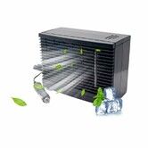 12V Car Air Condition Portable Dashboard AC Car Cooling Fan Blow Cold Air with Cigarette Lighter Plug in Universal Fit for Vehicles Truck RV SUV Boat Golf