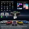 Wireless Carplay Adapter and Android Auto Wireless Adapter 2 in 1,2025's Newly Upgraded Aluminum Body for iOS 10+ and Android 11+