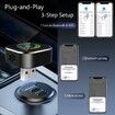 Wireless Carplay Adapter and Android Auto Wireless Adapter 2 in 1,2025's Newly Upgraded Aluminum Body for iOS 10+ and Android 11+