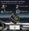 Wireless Carplay Adapter and Android Auto Wireless Adapter 2 in 1,2025's Newly Upgraded Aluminum Body for iOS 10+ and Android 11+