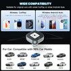 Wireless CarPlay and Android Auto Adapter, Upgrade Mini Design, Compatible with iPhone 6+, Android 11+, 2016+ Cars