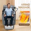 Full Body Massage Chair Zero Gravity Recliner Shiatsu Relax Neck Shoulder Back Leg Foot Massaging Airbags Electric Heat Vibration Kneading with Cover