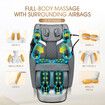 Full Body Massage Chair Zero Gravity Recliner Shiatsu Relax Neck Shoulder Back Leg Foot Massaging Airbags Electric Heat Vibration Kneading with Cover