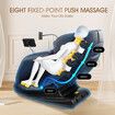 Electric Massager Chair Full Body Relaxing Zero Gravity Recliner Shiatsu Neck Shoulder Back Leg Foot Heating Vibration Kneading Airbags with Cover