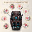 Electric Massager Chair Full Body Relaxing Zero Gravity Recliner Shiatsu Neck Shoulder Back Leg Foot Heating Vibration Kneading Airbags with Cover