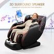 Electric Massager Chair Full Body Relaxing Zero Gravity Recliner Shiatsu Neck Shoulder Back Leg Foot Heating Vibration Kneading Airbags with Cover