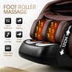 Electric Massager Chair Full Body Relaxing Zero Gravity Recliner Shiatsu Neck Shoulder Back Leg Foot Heating Vibration Kneading Airbags with Cover