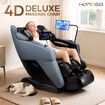 4D Massage Chair Electric Zero Gravity Recliner Shiatsu Full Body Massager Relaxing Neck Back Shoulder Leg Foot Heating Kneading Airbags with Cover