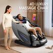 4D Massage Chair Electric Shiatsu Full Body Massager Recliner Zero Gravity Massaging Relax Neck Back Shoulder Leg Foot Heat Kneading Airbags with Cover