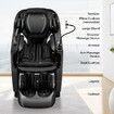 4D Massage Chair Electric Shiatsu Full Body Massager Recliner Zero Gravity Massaging Relax Neck Back Shoulder Leg Foot Heat Kneading Airbags with Cover
