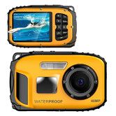 Underwater Floating Digital Camera, 48MP HD Bare Body Waterproof Camera, No Case Needed for Underwater Fun and Childhood Memories, Yellow