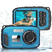 Underwater Floating Digital Camera, 48MP HD Bare Body Waterproof Camera, No Case Needed for Underwater Fun and Childhood Memories, Blue
