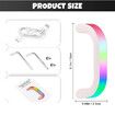 Blue 6 Colors LED LightUp Tumbler Handle for 40oz 30oz Cups Rechargeable Waterproof Not Included Cup