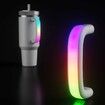 Grey 6 Colors LED LightUp Tumbler Handle for 40oz 30oz Cups Rechargeable Waterproof Not Included Cup