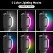 Grey 6 Colors LED LightUp Tumbler Handle for 40oz 30oz Cups Rechargeable Waterproof Not Included Cup