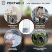 Portable 1L Mini Washing Machine, Compact Deep Cleans Underwear, USB Rechargable, Small Laundry, Lightweight for Hotel, Travel, Purple