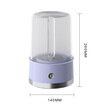 Portable 1L Mini Washing Machine, Compact Deep Cleans Underwear, USB Rechargable, Small Laundry, Lightweight for Hotel, Travel, Purple