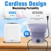 Portable 5L Washing Machine, Rechargeable Cordless Mini Washing Machine with 2000mAh, Charge 1 Time and Up to Use 10 Times, 5L Portable Washer Machine