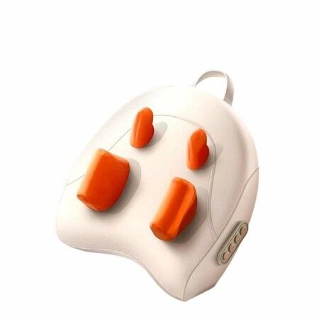 Heating Sloping Muscle Neck Shoulder  Massager 6D Massage Head Neck Pillow Heat Wrap Rechargeable 2000mAh 3 Intensity Levels 10min Timer  Birthday Gift