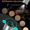 Rechargeable Electric Salt and Pepper Grinder Set with Base,Automatic Stainless Steel Pepper Mill Grinders with 110ml Container Adjustable Coars