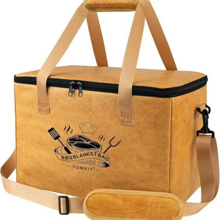 BBQ Blanket for Resting Meat Reusable Insulated Brisket Resting Blanket Large Capacity with Adjustable Shoulder Strap