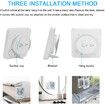 Shower Clock Waterproof Bathroom Clock with Suction Cup LCD Display Humidity Temperature Wall Clocks Countdown Timer (Blue)