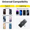 2 in 1 Wireless Lavalier Microphone for iPhone Android, Lapel Mic for Video Recording Streaming Youtube Tiktok, Yellow