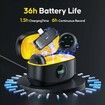2 in 1 Wireless Lavalier Microphone for iPhone Android, Lapel Mic for Video Recording Streaming Youtube Tiktok, Yellow