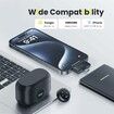 2 in 1 Wireless Lavalier Microphone for iPhone Android, Lapel Mic for Video Recording Streaming Youtube Tiktok, Yellow