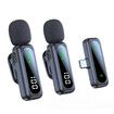 Wireless Lavalier Microphone for iPhone Android, Video Recording Clip-on Mics with Rotatable Clip, Ideal for Vlog Tiktok YouTube Podcast