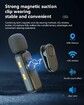 Wireless Lavalier Microphone for iPhone Android, Video Recording Clip-on Mics with Rotatable Clip, Ideal for Vlog Tiktok YouTube Podcast