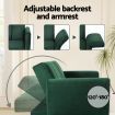 Artiss Sofa Bed 3 Seater Couch Convertible Lounge Adjustable Arm Recliner Velvet