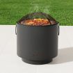 Grillz Fire Pit BBQ Portable Deep Bowl Outdoor Fireplace