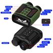 4K Night Vision Binoculars IR 8X Digital Zoom Rechargeable 3inch HD Screen 40MP Photos 4K Video Infrared Full Dark View Scope Color Green