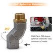 1 Inch Fuel Transfer Hose Swivel 360 Rotating Connector for Fuel Nozzle Multi Plane Fuel Plane Swivel