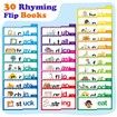 30 Word Family Build Book Learn to Read Phonics Flash Cards, Spell Read and Rhyme Flip Books Sight Words Rhyming Games for Kids