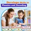 30 Word Family Build Book Learn to Read Phonics Flash Cards, Spell Read and Rhyme Flip Books Sight Words Rhyming Games for Kids