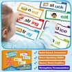 30 Word Family Build Book Learn to Read Phonics Flash Cards, Spell Read and Rhyme Flip Books Sight Words Rhyming Games for Kids