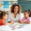 30 Word Family Build Book Learn to Read Phonics Flash Cards, Spell Read and Rhyme Flip Books Sight Words Rhyming Games for Kids