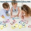 30 Word Family Build Book Learn to Read Phonics Flash Cards, Spell Read and Rhyme Flip Books Sight Words Rhyming Games for Kids