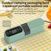 Multifunction Cordless Vacuum Sealer, Rechargeable Bag Sealer, Food Storage, Handheld Vacuum Sealer for Food Preservation (Blue)