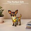 Cute Animal Lamp, Dog Series Art Night Light, Resin Pet Dogs Themed LED Table Lamp with Warm Ambient Glow, Fun Gift for Dog Lovers, USB Plug Use