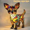 Cute Animal Lamp, Dog Series Art Night Light, Resin Pet Dogs Themed LED Table Lamp with Warm Ambient Glow, Fun Gift for Dog Lovers, USB Plug Use