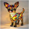 Cute Animal Lamp, Dog Series Art Night Light, Resin Pet Dogs Themed LED Table Lamp with Warm Ambient Glow, Fun Gift for Dog Lovers, USB Plug Use
