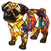 Cute Animal Lamp, Dog Series Art Night Light, Resin Pet Dogs Themed LED Table Lamp with Warm Ambient Glow, Fun Gift for Dog Lovers, USB Plug Use