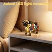Cute Animal Lamp, Dog Series Art Night Light, Resin Pet Dogs Themed LED Table Lamp with Warm Ambient Glow, Fun Gift for Dog Lovers, USB Plug Use