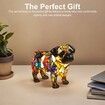 Cute Animal Lamp, Dog Series Art Night Light, Resin Pet Dogs Themed LED Table Lamp with Warm Ambient Glow, Fun Gift for Dog Lovers, USB Plug Use