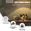 Cute Animal Lamp, Dog Series Art Night Light, Resin Pet Dogs Themed LED Table Lamp with Warm Ambient Glow, Fun Gift for Dog Lovers, USB Plug Use