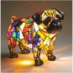 Cute Animal Lamp, Dog Series Art Night Light, Resin Pet Dogs Themed LED Table Lamp with Warm Ambient Glow, Fun Gift for Dog Lovers, USB Plug Use